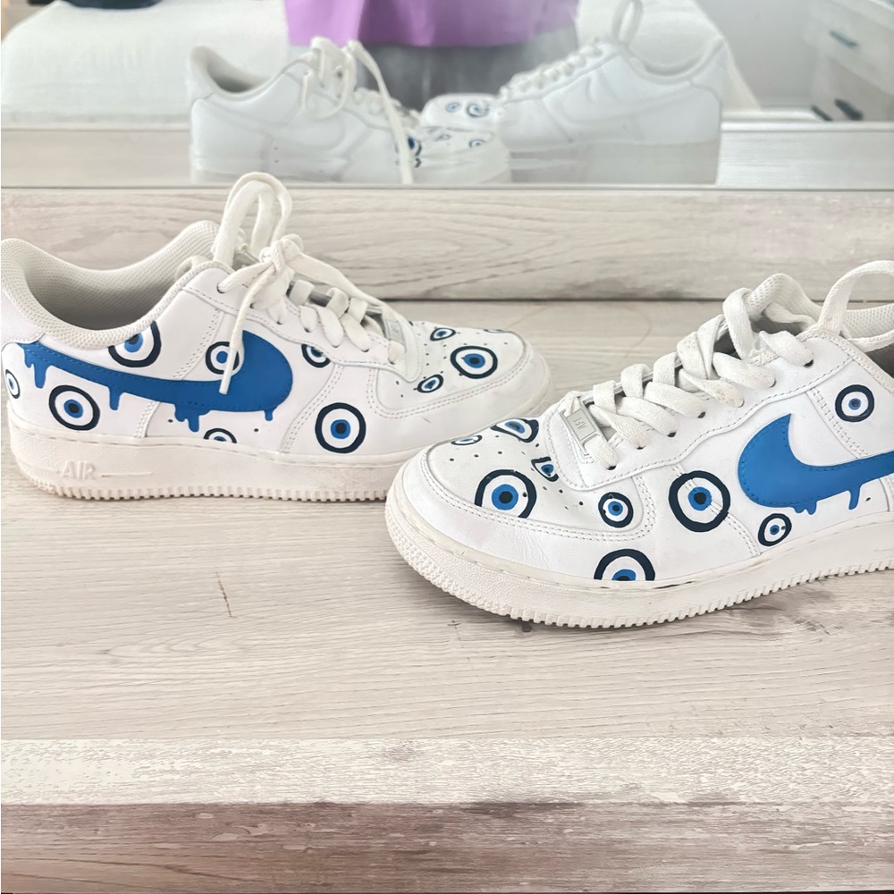 Women’s Air Force 1s Custom Evil Eye - Picture 4 of 4